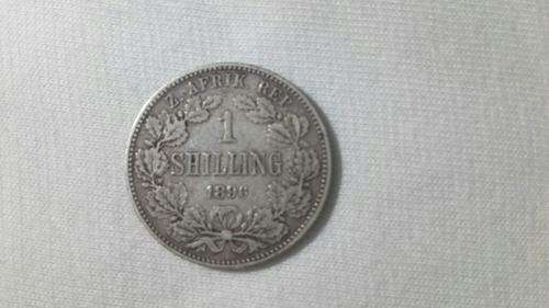 1896 One Shilling Paul Kruger Herns Value R15000 in EF