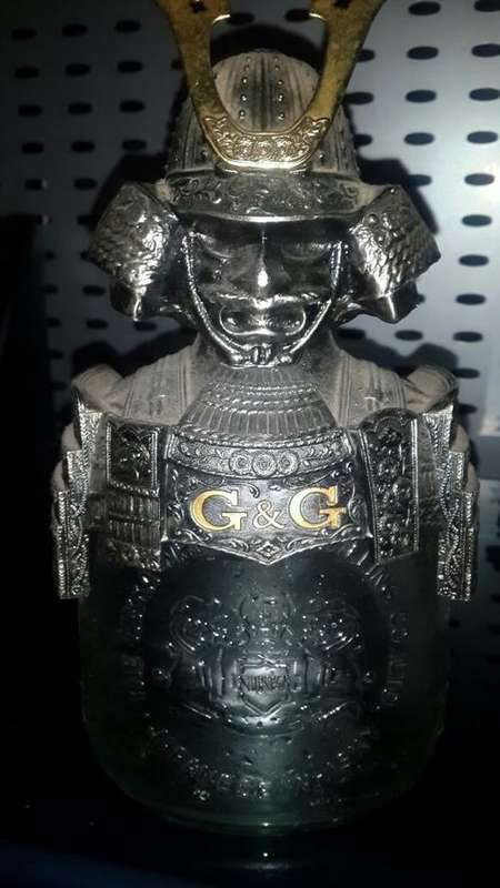 OLD JAPANESE SAMURAI WHISKEY FLASK