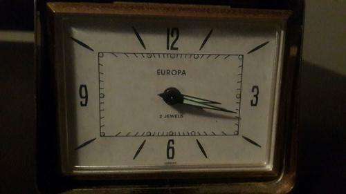 Europa 2 Jewels Travel Clock WORKING
