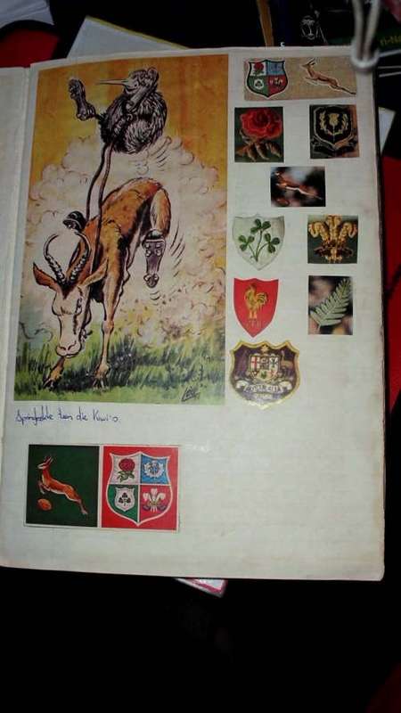Homemade Rugby Scrap Book