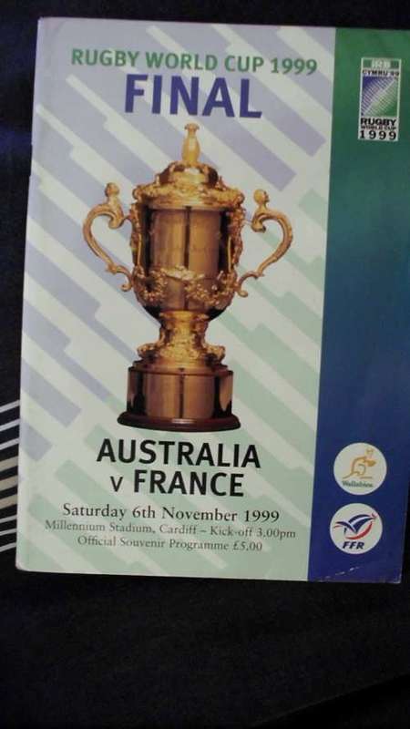 Rugby Programme 1999 Final Australia vs France