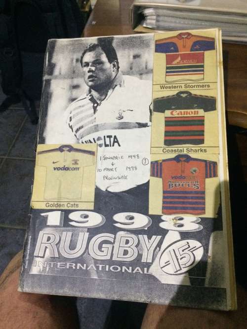 6 X Rugby Scrap Books ( One about the 95 World Cup ) Only Postnet as Shipping
