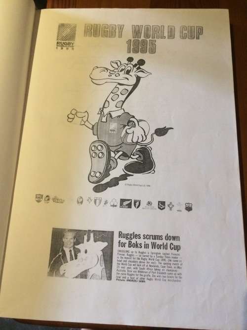 Large Rugby Scrapbook about 1995 RWC ( Postnet to Postnet )