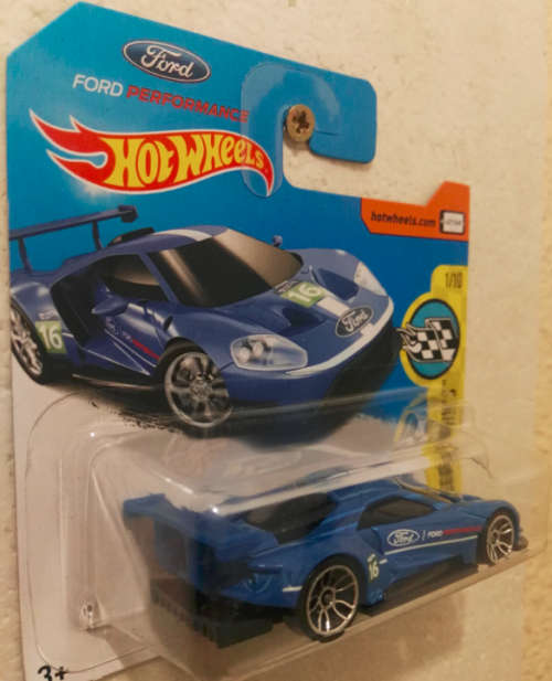 Hot Wheels 2016 Ford GT Race (Blue)
