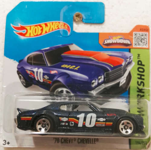 Hot Wheels ''70 Chevy Chevelle (Card has tear)