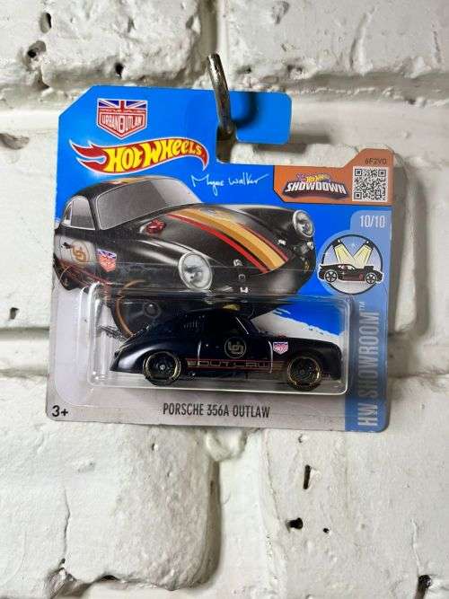 Hotwheels 1/64 Porsche 356A Outlaw Black Magnus Walker