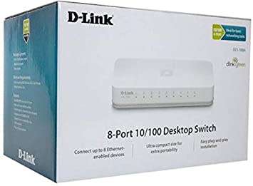 HUB 8-PORT 10/100 DESKTOP SWITCH