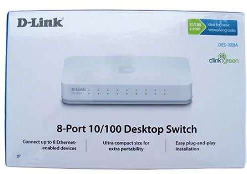 HUB 8-PORT 10/100 DESKTOP SWITCH