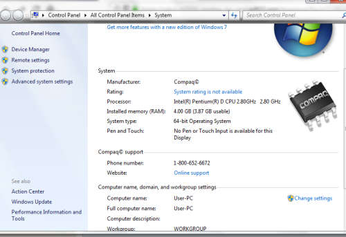 HP MOTHERBOARD WITH CPU AND RAM
