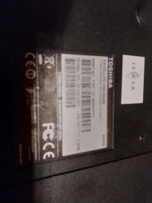 Toshiba Laptop for Sale - Screen Damaged no charger- Sold as is
