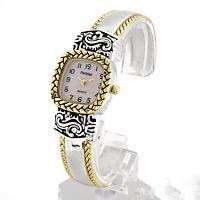 Gorgeous Parizian mother of pearl designer womens watch