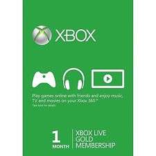 Xbox 360 Live Gold 1 Month Membership