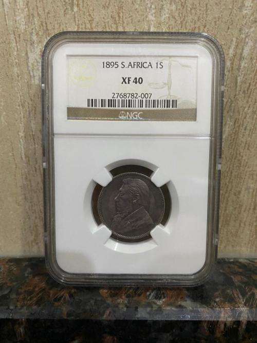** 1895 * * ZAR  1s... XF40... (. NGC GRADED)