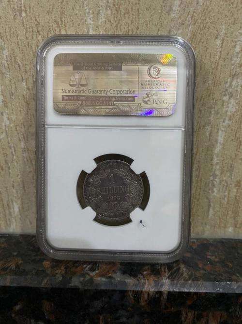 ** 1895 * * ZAR  1s... XF40... (. NGC GRADED)
