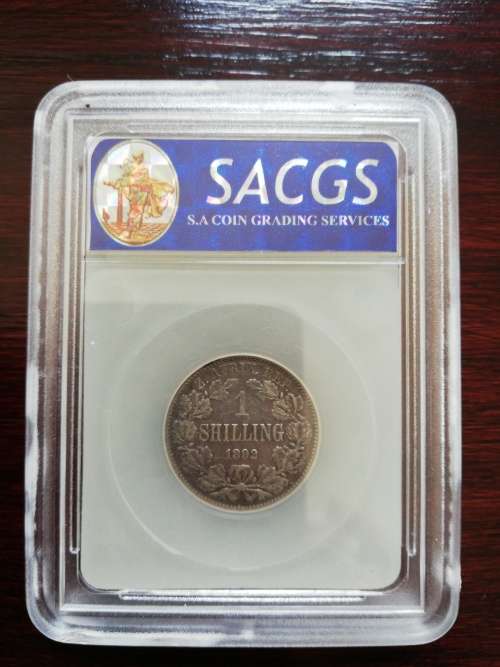 ** 1892 ** ZAR 1shilling - VF25 (SACGS GRADED)