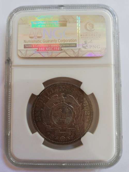 ** 1892** ZAR.. 2.5s...XF 45..(NGC GRADED)