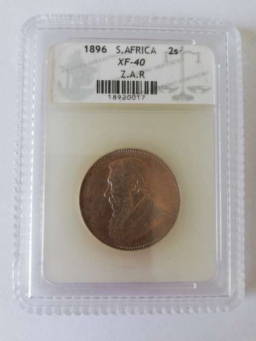 " 1896" ZAR 2s - XF-40 (SACGS Graded)