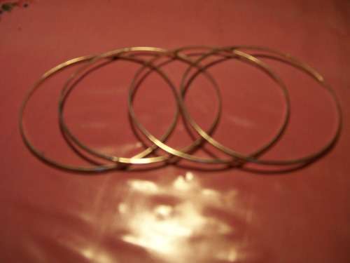 Sterling Silver 2mm D-Shape Bangles. Hallmarked 925. 4 Available.