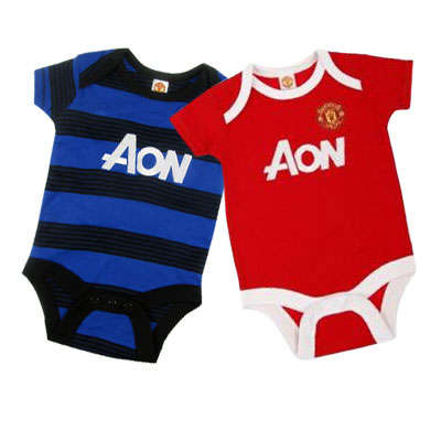 Manchester United 2 Pack Bodysuit 6-9 months