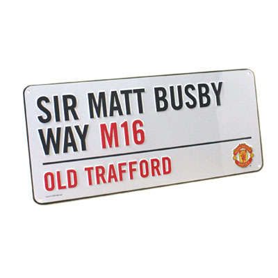 Manchester United F.C. Street Sign