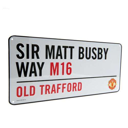 Manchester United F.C. Street Sign