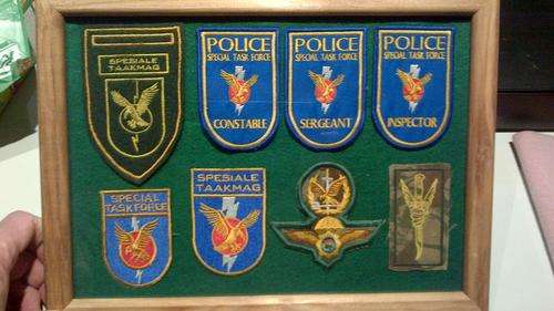Assorted police task force badges