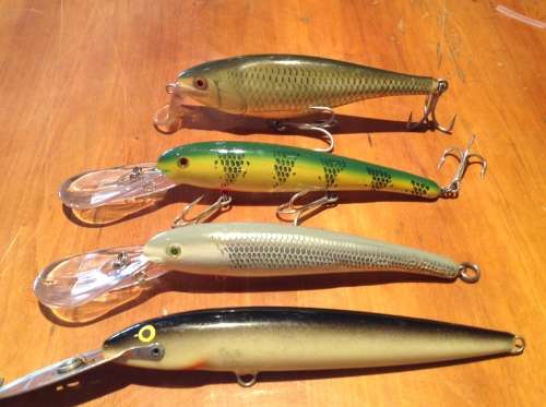 SELECTION OF RAPALA AND MANN LURES - NO BOX