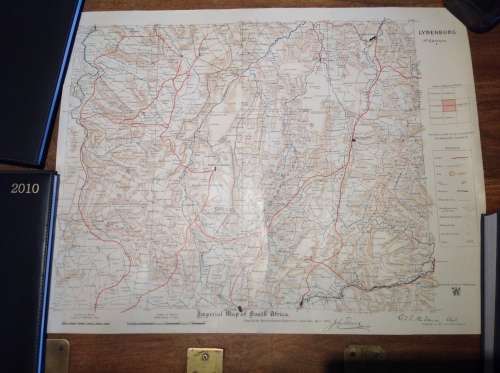 FIRST EDITION 1901 BRITISH BOER WAR MILITARY MAPS (SET OF 6)