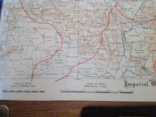 FIRST EDITION 1901 BRITISH BOER WAR MILITARY MAPS (SET OF 6)