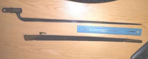 MID 19TH CENTURY MILITARY MUSKET BAYONET