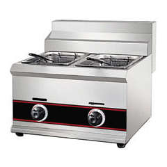DOUBLE GAS CHIPS FRYER 6LX2 =12 L BRAND NEW IN BOX WITH NIGHT LID