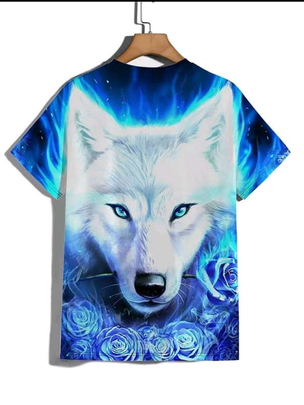 3D printed wolf T shirt