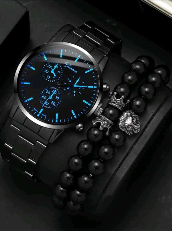 Luxury  Geneva Quartz watch set for him