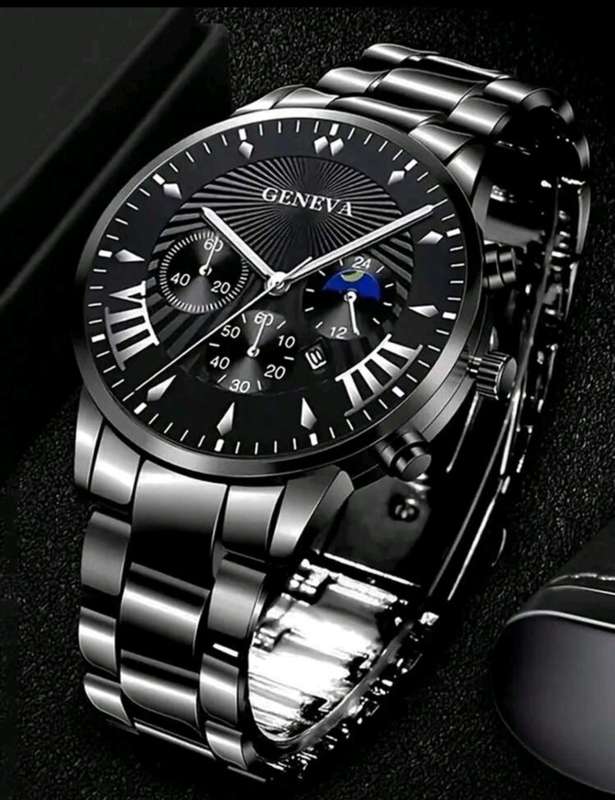 Luxury  Geneva Quartz watch set for him