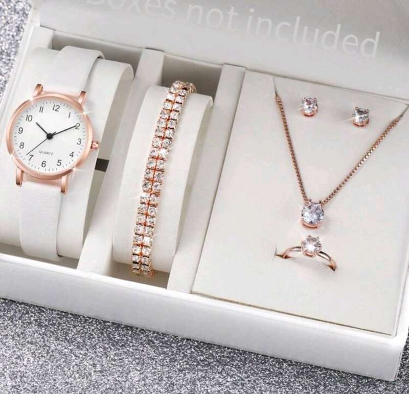 6pc luxurious woman Quartz Watch set