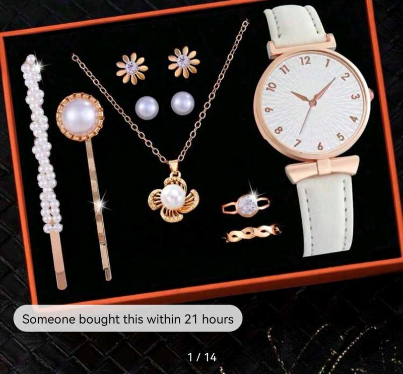 10 pc woman luxurious Quartz Watch set