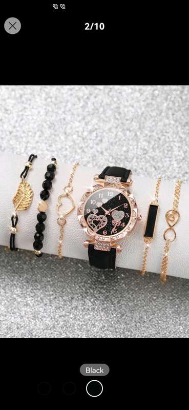 6pc luxurious woman Quartz Watch set