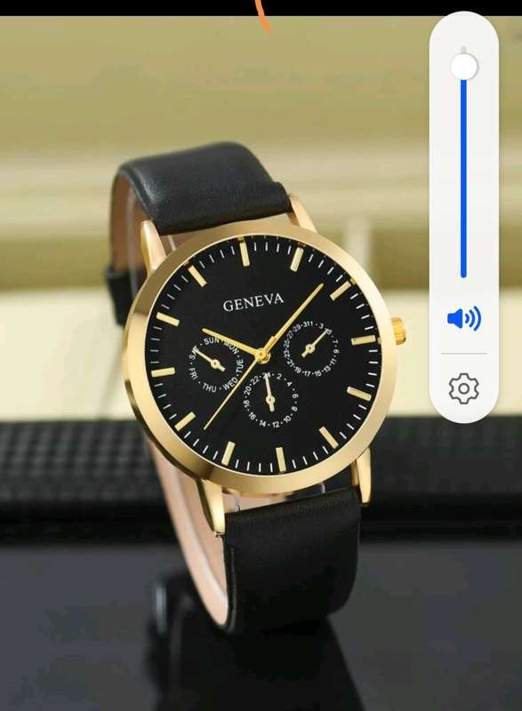 2pc mens luxurious Quartz Watch set with lion bracelet
