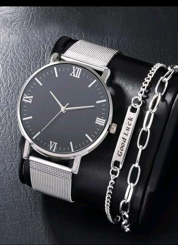 2pc luxurious Men`s quartz watch set