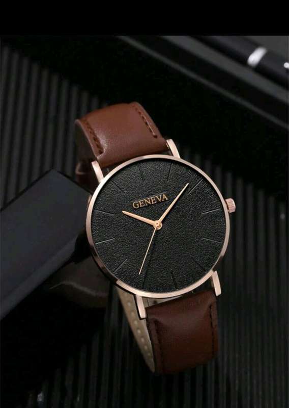 4pc mens casual luxurious Quartz Watch set