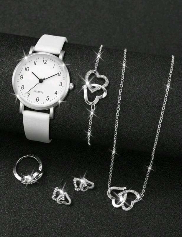 6pc/ set Ladies Luxurious Quartz Watch set