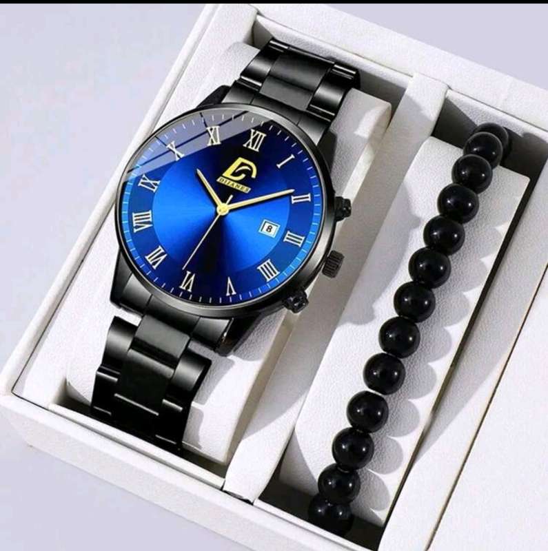 2pc mens luxurious Quartz Watch set
