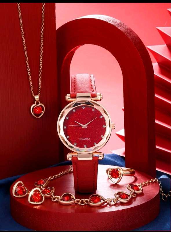 6 pc luxurious Quartz Watch set