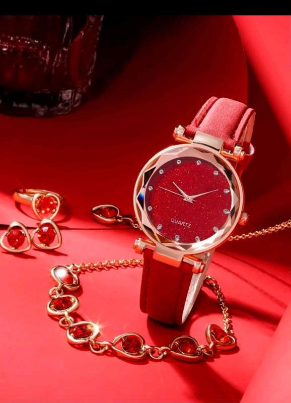 6 pc luxurious Quartz Watch set