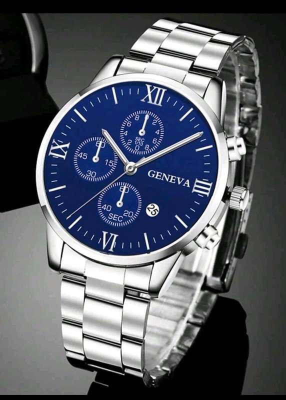 Men`s luxurious Fashionable Stainless steel 3pc watch set