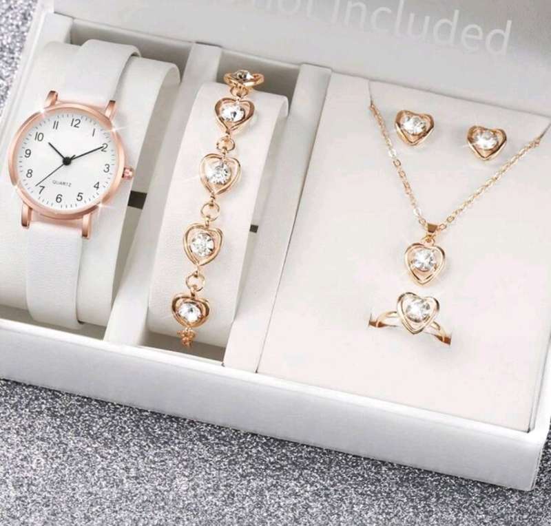 6pc luxurious woman Quartz Watch set