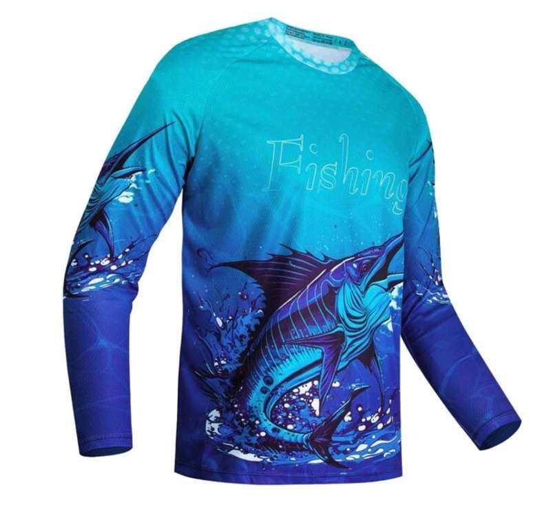 3D uv sun protected fishing T-shirt