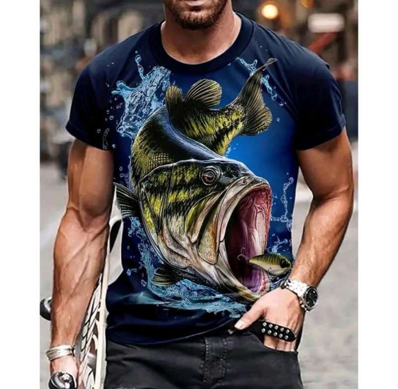 3D printed fishing T Shirts
