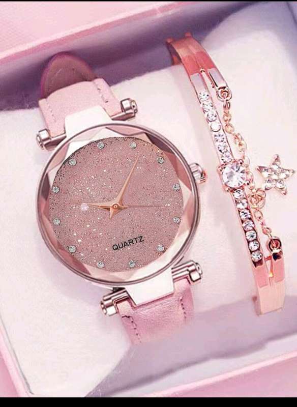 Wow amazing luxurious 2pc woman Quartz Watch set