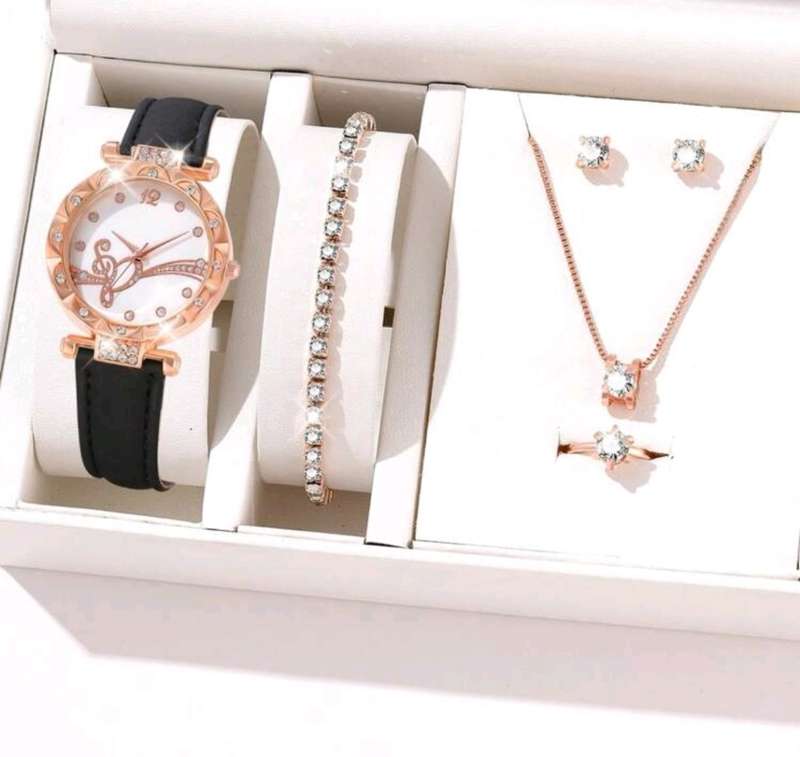 Wow amazing luxurious woman 6pcs Quartz Watch set